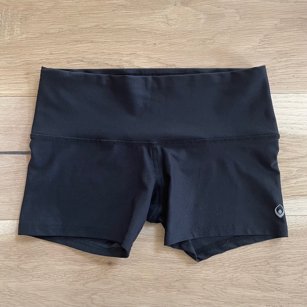 INNER FIRE Black Spandex Athletic Shorts